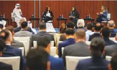  ?? ?? ■
The Ministry of Finance holds the first session of the Corporate Tax Public Awareness Programme in Abu Dhabi.