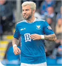  ??  ?? Richard Foster in action for St Johnstone