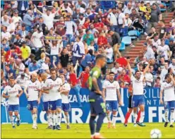  ??  ?? OPCIONES. El Zaragoza aún confía en subir de forma directa.