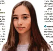  ?? Foto: dpa ?? Altayra, 12, schreibt wie viele an dere Schüler Briefe an Regie rungschefs. Hier erzählt sie mehr darüber.