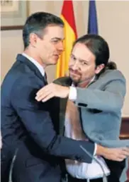  ?? REUTERS ?? Pedro Sanchez, čelnik PSOE-a i Pablo Iglesias, lider Podemosa