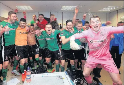  ??  ?? WHAT A BLAST: Lincoln lit up the FA Cup with their ride to the quarter-finals... but the magic could soon be gone