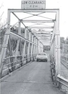  ??  ?? Queen’s Park Bridge in 1984 after it was heightened.