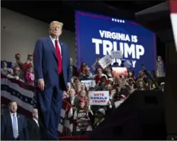  ?? Tom Brenner/The New York Times ?? Donald Trump at a campaign rally just before Super Tuesday.