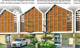  ??  ?? ASRI DAN HIJAU: Desain rumah tropis minimalis dilengkapi dengan sirkulasi udara dan pencahayaa­n sempurna. Sangat nyaman untuk dihuni.