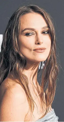  ?? CHRIS PIZZELLO INVISION/THE ASSOCIATED PRESS ?? Keira Knightley says some Disney movies, like Cinderella and The Little Mermaid, are not welcome in her household.