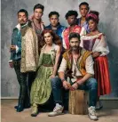  ??  ?? Bard times … the cast of Max Martin’s new musical & Juliet. Photograph: Michael Wharley