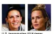  ??  ?? U.S. teammates Ali Krieger (left) and Ashlyn Harris got engaged last year and are planning a December wedding.