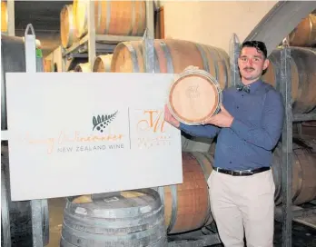  ?? ?? Alun Kilby, production winemaker at Marisco Vineyards Limited is thrilled to take out this prestigiou­s title.
