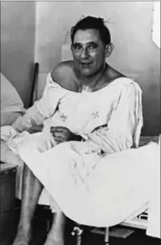  ?? PICTURE: WESTERN CAPE HEALTH DEPARTMENT ?? Louis Washkansky after the operation.