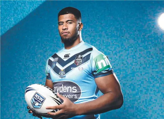  ?? Picture: PHIL HILLYARD ?? Payne Haas has been selected to represent NSW after just 10 NRL games.