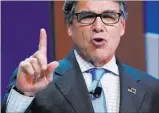  ??  ?? Rick Perry
Energy secretary says country has a “moral obligation” to find a nuclear waste storage solution