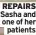 ?? ?? REPAIRS Sasha and one of her patients