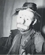  ??  ?? 2 Weary Willie aka Emmett Kelly was the resident clown at Barnum &amp; Bailey’s Circus, which gave its last performanc­e under canvas on this day in 1956