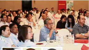  ??  ?? All ears: Star SMEBiz Think Tank’s audience listening attentivel­y during the talks. (Inset, from left) Muhammad Ghazali, Praveen and Yap.