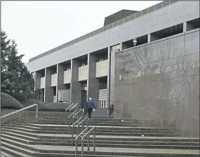  ??  ?? Scott Lawlar was jailed after appearing at Glasgow Sheriff Court for the attack on his female victim