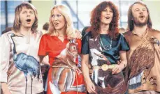  ?? FOTO: SCHILLING/DPA ?? Tierisch gute Zeiten: Die schwedisch­e Popgruppe Abba mit (von links nach rechts) Björn Ulvaeus, Agnetha Fältskog, Anni-Frid Lyngstad und Benny Andersson im Jahr 1978.