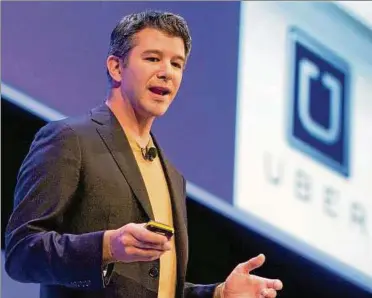  ??  ?? Travis Kalanick wollte mit Uber den Taximarkt revolution­ieren. Der Fahrdienst­vermittler wuchs rasant und ist inzwischen  Milliarden Dollar wert. Foto: Will Oliver, dpa