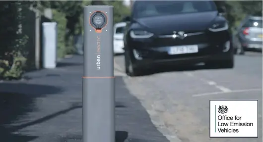  ??  ?? Drivers of electric cars in Dundee can charge up their vehicles at subterrane­an “pop-up hubs” via a smartphone app.