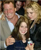  ??  ?? 2003: The actor with Tatum and Emily