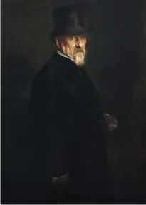  ??  ?? 1. Portrait of Senator Giovanni Morelli, 1886, Franz von Lenbach (1836–1904), oil on canvas, 125.5 × 90.2cm. Accademia Carrara, Bergamo