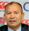  ??  ?? Eddie Jones says the bunch behind the All Blacks is very tight.