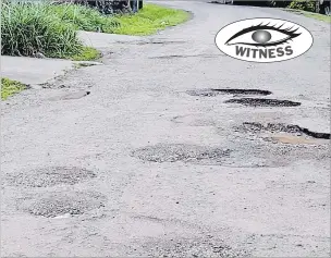  ?? Picture: SENIMILI BRADBURGH ?? These potholes along Kinoya Rd in Nasinu need to be covered.