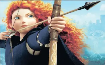  ??  ?? Merida, the princess from Disney’s film Brave, is part of their new generation of feisty princesses.