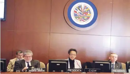  ?? FUENTE EXTERNA ?? El informe de la Comisión Interameri­cana de Derechos Humanos (CIDH) lo anunció la Comisión de Asuntos Jurídicos y Políticos de la OEA.