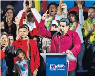  ??  ?? Nicolás Maduro sprach von einem „Sieg des Volkes“, obwohl sich die Mehrheit gar nicht an den Wahlen beteiligt hatte.