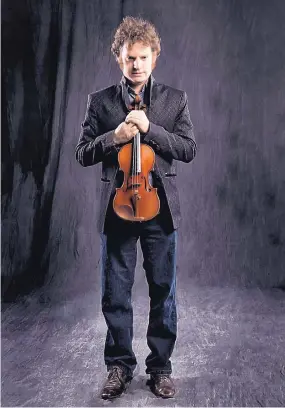  ??  ?? Violinist David Felberg is also the artistic director and co-founder of Chatter.