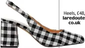  ??  ?? Heels, £48, laredoute. co.uk