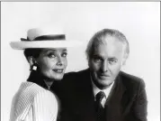  ?? GETTY IMAGES ?? Actress Audrey Hepburn and French fashion designer Hubert de Givenchy had a decadeslon­g friendship that saw Givenchy dress the star in nearly a dozen films, including the 1961 hit “Breakfast at Tiffany’s.”
