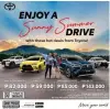  ?? CONTRIBUTE­D POSTER ?? Visit the nearest Toyota dealership to enjoy hottest deals for a sunny summer drive.