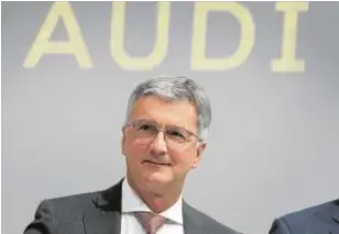  ??  ?? Rupert Stadler, presidente de Audi