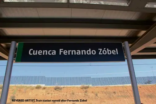  ??  ?? REVERED ARTIST. Train station named after Fernando Zobel