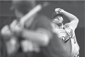  ?? Wally Skalij Los Angeles Times ?? AN EFFICIENT Clayton Kershaw needed only 70 pitches to complete six shutout innings in his return.