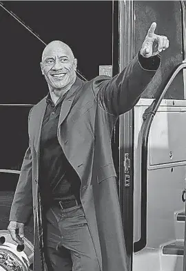  ?? PROVIDED BY FRANK MASI/ NBC ?? Dwayne Johnson is running for president in “Young Rock,” a sitcom inspired by his upbringing.