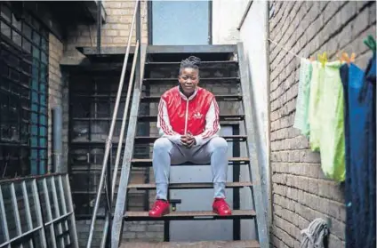  ?? Photo Delwyn Verasamy ?? Defence: Dikeledi Sibanda, the ex-manager of The Chosen Few football team in Soweto.
It is dangerous for women in townships to play the game because those who do are branded lesbian.