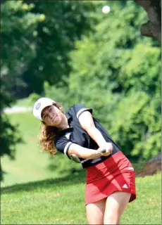  ?? ?? Anastasia Hutchings was Plymouth’s lone senior golfer this year.