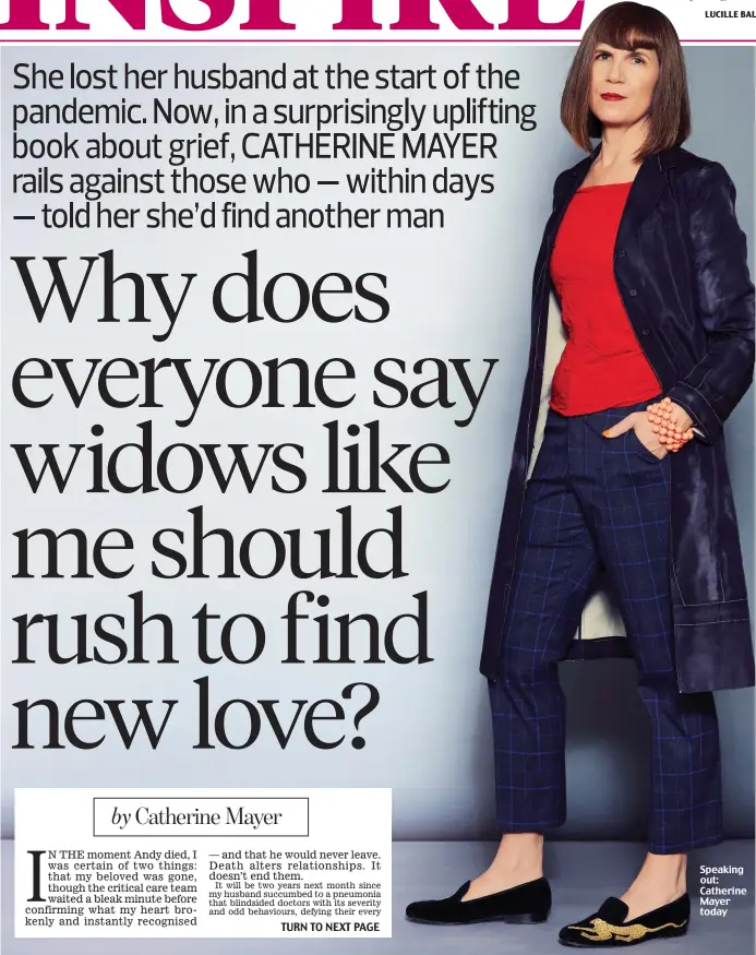  ?? ?? Speaking out: Catherine Mayer today