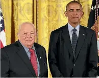  ?? AP/GETTY ?? Burton Richter in 1977, the year after winning the Nobel Prize for Physics, and receiving the National Medal of Science from president Barack Obama in 2014.