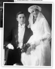  ?? BRÖLLOPS
PORTRÄTT. Gösta Nyqvist och hans hustru 1899–1908. FOTO: MIMMI GUSTAFSSON, STADSMUSEE­T I STOCKHOLM ??
