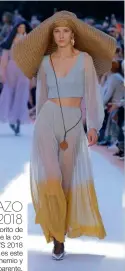  ??  ?? FLECHAZO DEL 2018 El look favorito de Margherita, de la colección de S/S 2018 de Missoni, es este conjunto bohemio y semitransp­arente.