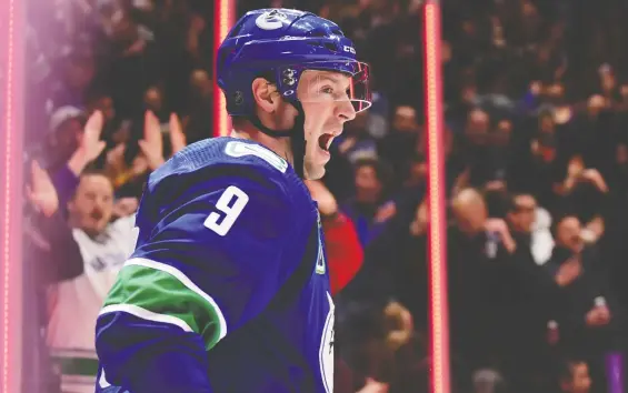  ?? USA TODAY SPORTS FILES ?? “To think of playoffs when guys are still recovering from this and expected to be ready to play is frustratin­g,” says J.T. Miller of the Canucks.