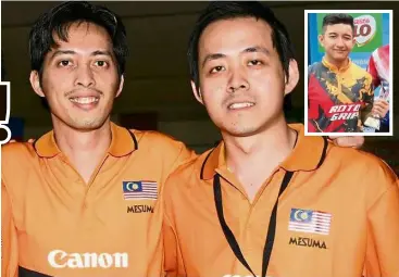  ??  ?? When we rocked: Former internatio­nals Azidi Ameran (left) and Alex Liew will handle the national Under-18 squad. Inset: Teenager Ahmad Azriq Izamudin is the most notable inclusion, according to Maradona Chok.