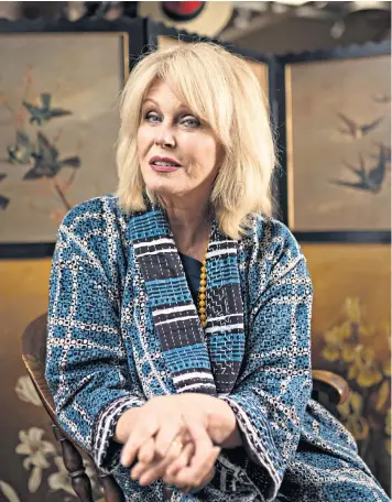  ??  ?? Joanna Lumley, who successful­ly campaigned on behalf of the Gurkhas 12 years ago, is now trying to help Britain’s coastal marine life