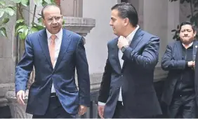  ??  ?? Alfonso Navarrete, secretario de Gobernació­n; tras reunirse con el presidente nacional del PAN, Damián Zepeda, dijo que la dependenci­a trabajará de manera eficiente en los meses que le restan al sexenio.