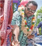  ?? FIJI Water ?? FIJI Water Director External Relations and Community Engagement Geoffrey Smith at the commission­ing of the Natolevu Water Project. Photo: