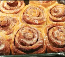  ??  ?? Cinnamon rolls.